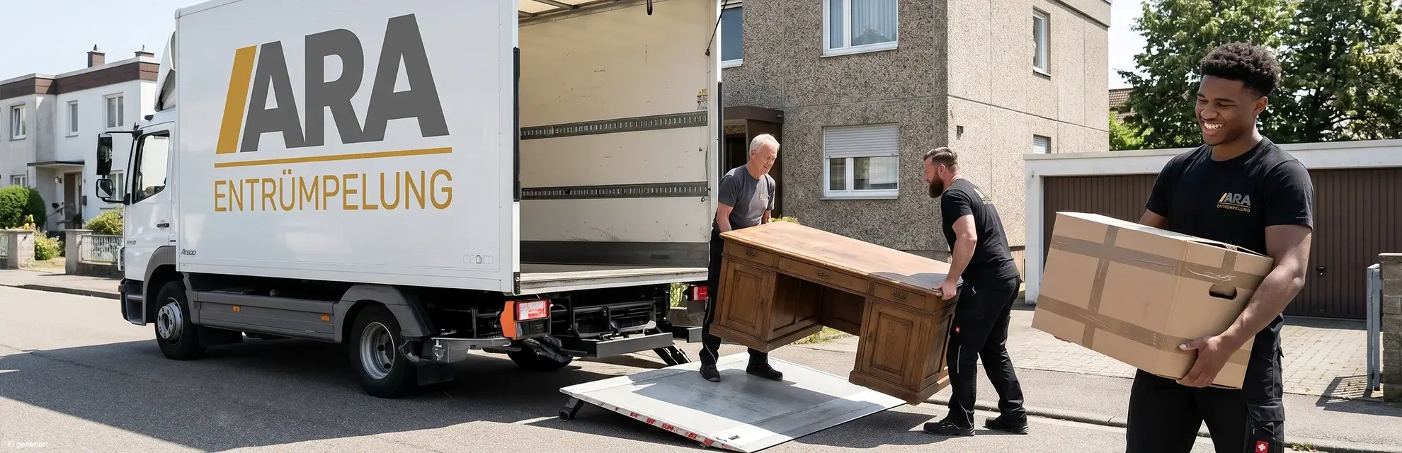 Entrümpler bei einer Haushaltsauflösung